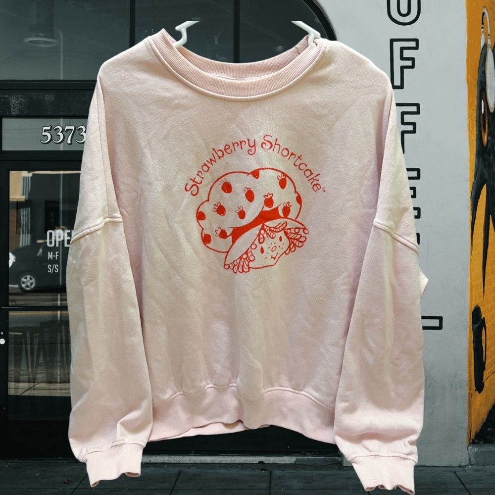 Strawberry shortcake Pink Crew Neck Sweater MD